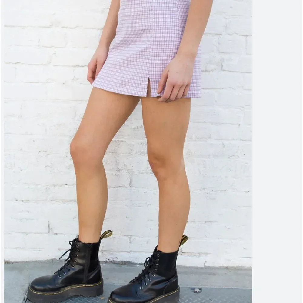Brandy Melville Plaid Cara Mini Skirt!
